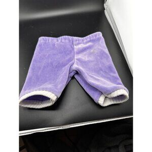 Vtg Cabbage Patch Kids Doll Clothes Purple White Velour Pants Coleco 1980s‎ READ